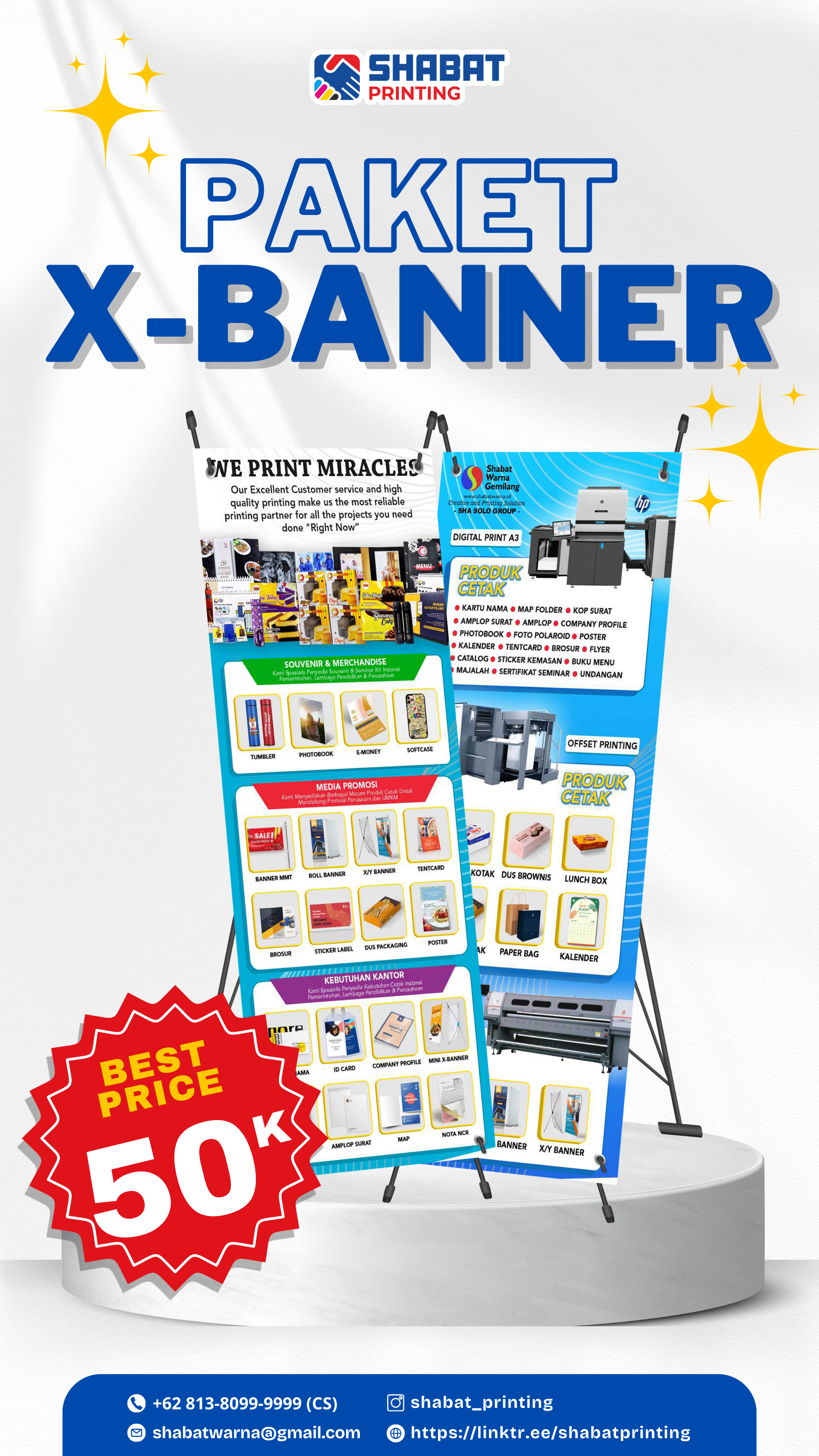 Paket Stand / X-Banner